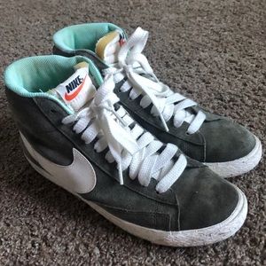 Nike green high tops